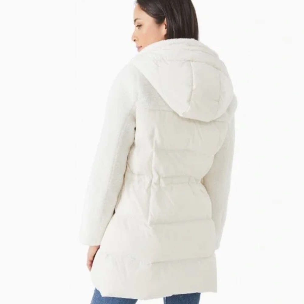 Kate Spade mixed media Sherpa jacket. XL. New.